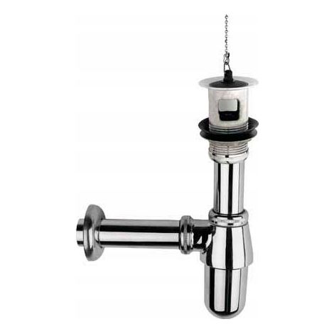 SIFÓN PARA LAVABO CROMADO 1.1/4'
