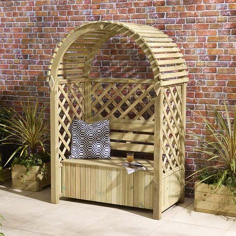 Rowlinson Chiltern Arbour with Storage Box (1/5)