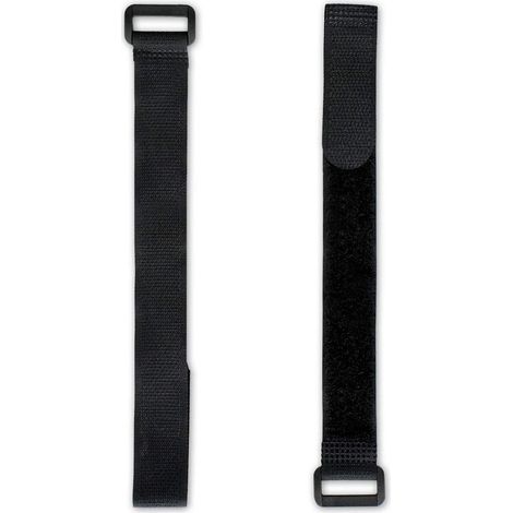 15pcs 40cm Black Fleece Velcro Straps 20mm Wide Hook and Loop Fastener Reusable Nylon Cable Tie KKS4015 (1/5)