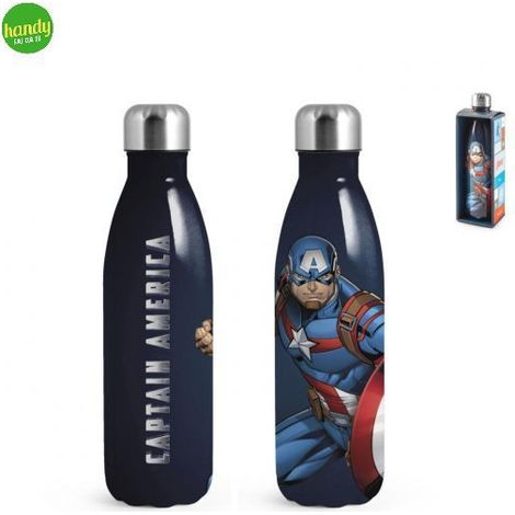 Bottiglia termica H&H Capitan America in acciaio inox 0,5 litri