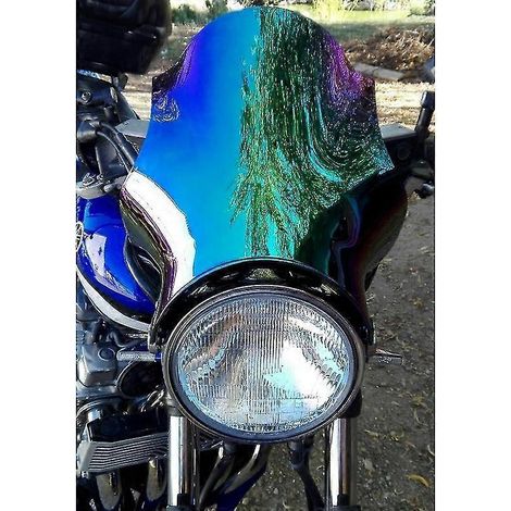 Pare-brise Twister pour Kawasaki Z900rs Z 900 Rs W800 W650 W 800 650 Zr7 Zr-7 750 Er5 Er-5 Er 500, en verre gris iridium B