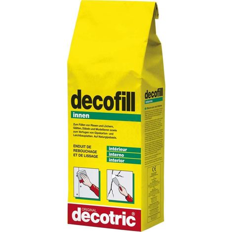 Decofill Enduit de rebouchage et de lissage 5 kg,Tute decotric (1/2)