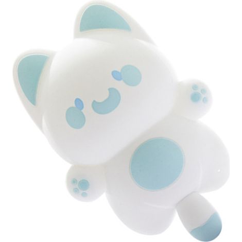 Veilleuse chat multicolore en silicone souple, 3 niveaux de luminosité, veilleuse pour chambre d'enfant, bleue (1/5)
