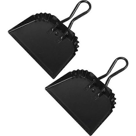 Lot de 2 pelles à poussière de 30 cm (12 pouces) pour cheminée, usage industriel et commercial (1/5)