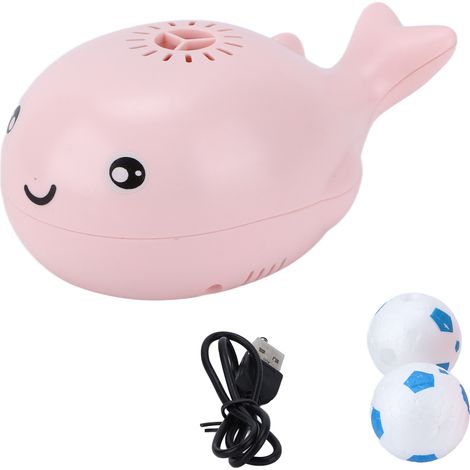 Jouet de baleine pour le bain, rechargeable par USB, flottant et portable - Idée cadeau pour enfants, rose