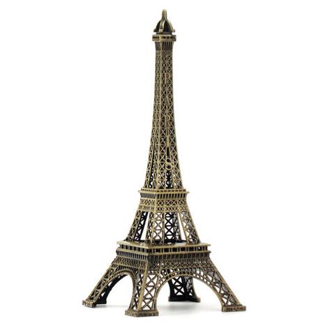 Sculpture Tour Eiffel en métal fer forgé 25 cm – Finition galvanoplastie écologique – Décoration intérieure bureau et maison (1/4)