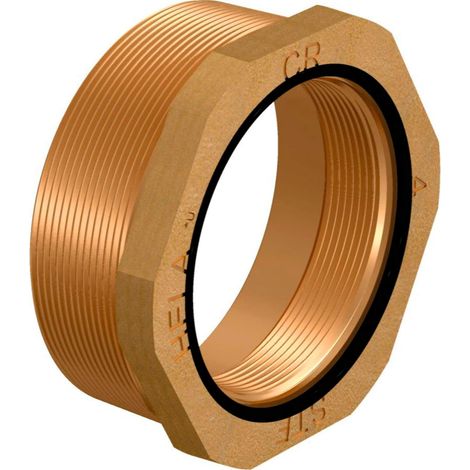 ECOFLEX R4-G3 RÉDUCTEUR MÂLE-FEMELLE RÉSISTANT À LA CORROSION AVEC FILETAGE CONIQUE SANS JOINTS TORIQUES EN LAITON DORÉ (RÉFÉREN