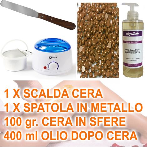 Kit D'épilation Brésilienne Cire Chauffante Spatule Huile Perles épilation Sans Douleur