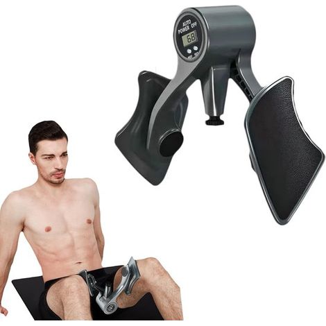 Entrenador de suelo pélvico - Entrenador de cadera - Resistencia ajustable - Gris (1/5)