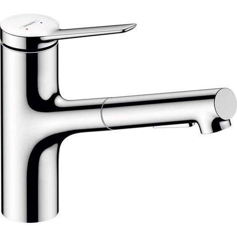 Hansgrohe Zesis M33 - Grifo de fregadero con ducha extraíble, cromo 74820000 (1/5)