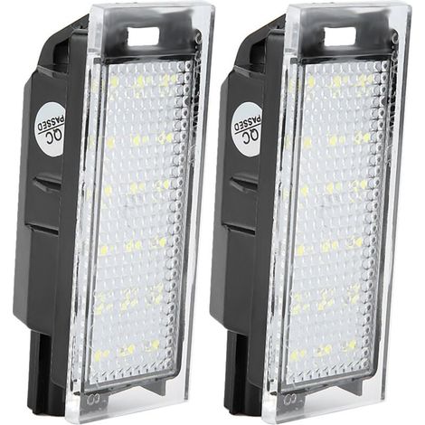 Lot de 2 Feux de Plaque d'Immatriculation LED Universels pour Voiture (1/4)