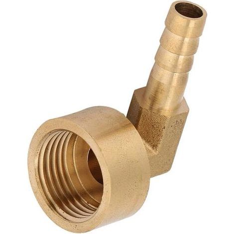 Raccord laiton filetage femelle G1/2 – Coude à 90 degrés pour tuyaux – Applications air, eau, combustibles, huile, gaz inertes (1/5)