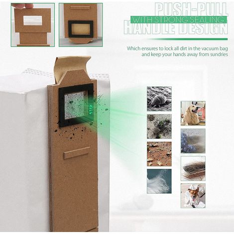 Confezione 12 sacchi aspirapolvere ricambio per S7 T7S T7S sacco polvere accessori aspirapolvere pezzi ricambio (1/5)