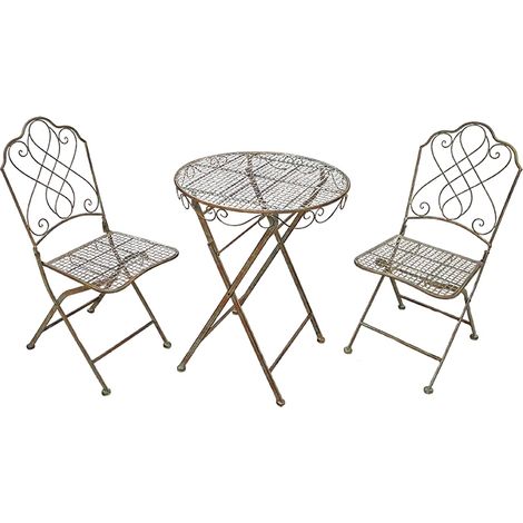 Ensemble salon de jardin en fer