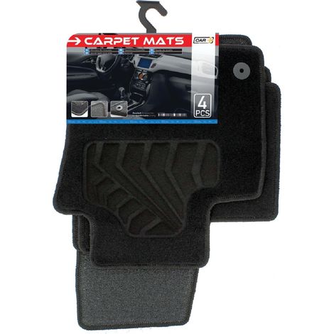 Tapis moquette compatible avec Audi Q3 ap11 sur mesure 4 pieces noir