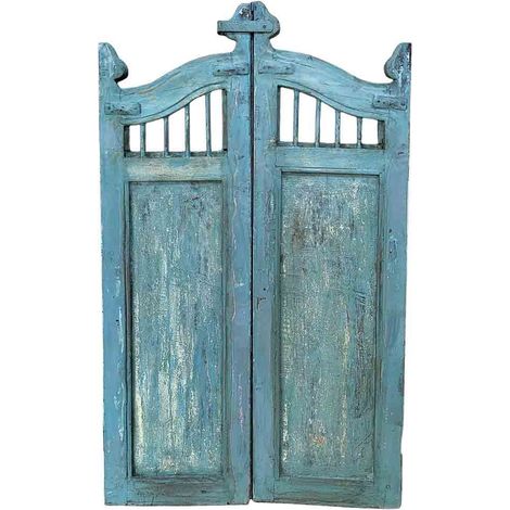 Puerta de madera acabado artesanal 80x3x103h cm
