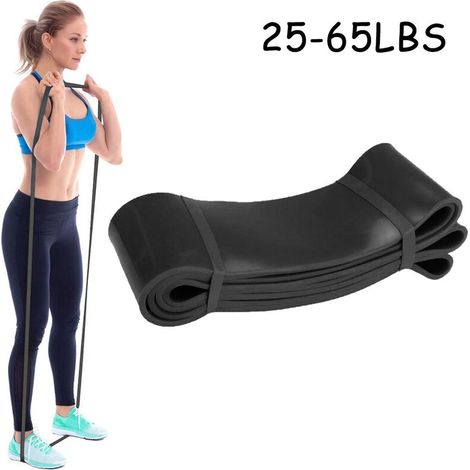 Bande élastique de résistance noire pour étirements, pompes et exercices pour les bras (1/5)