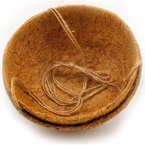 Hanging Baskets - Pack of 3 - Fibre/Latex/Jute - L35 x W35 cm