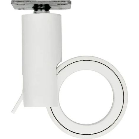 Rueda giratoria blanca, 47x47 mm, D. 65 x H.109 mm, distancia entre ejes 35x35mm (1/2)