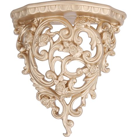 Étagère murale décorative de style européen ajourée, rangement suspendu pour décoration intérieure (1/5)