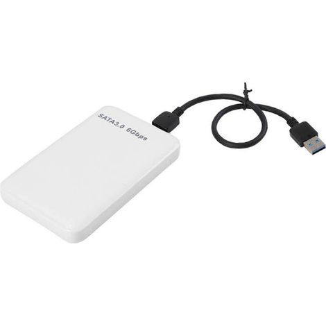 1 boîtier pour disque dur externe, USB 3.0 vers SATA 3.0, support UASP, compatible SSD/HDD 2,5 pouces, 7 mm/9,5 mm, jusqu'à 3 To (1/4)