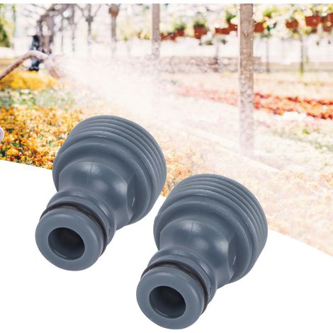 [Accesorios de riego] Adaptador de grifo con rosca macho G3/4 ABS – 2 acoplamientos rápidos, a prueba de fugas, para jardín. (1/5)