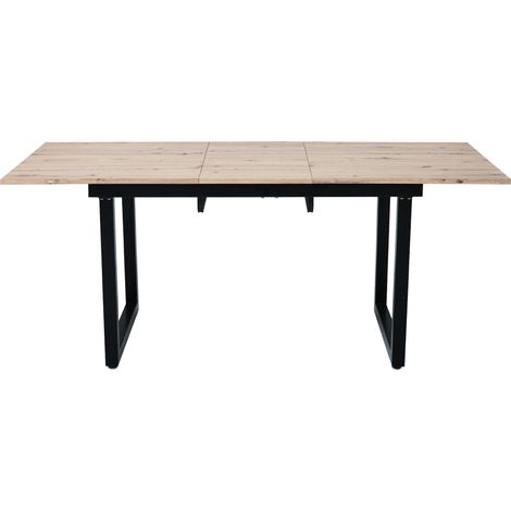 Table à manger extensible style industriel 140/180 cm (1/5)