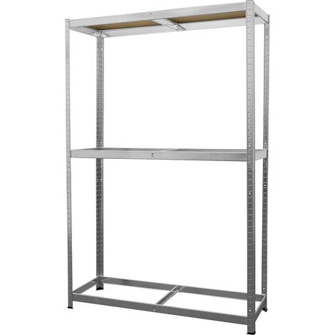 Sealey STR008 2-Level Tyre Rack with Shelf 150kg Capacity Per Level
