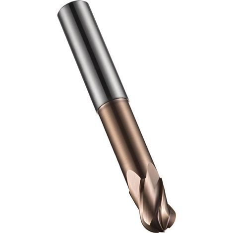 Fresa a raggio S535 D.8mm inserto-L.40mm HM TiSiN Z.4