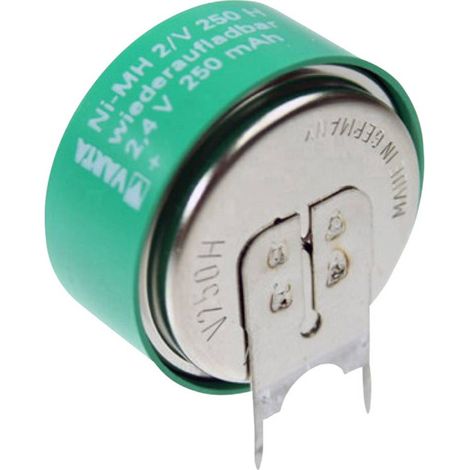 Varta V2/250H-SLF ++/- Batteria ricaricabile a bottone 250H NiMH 250 mAh 2.4 V 1 pz.