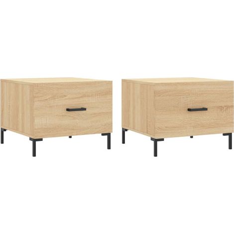 Maison Exclusive - Couchtische 2 Stk. Sonoma-Eiche 50x50x40 cm Ho