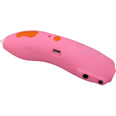 Stylo d'impression 3D rechargeable à basse température avec 3 rouleaux de consommables de couleurs différentes pour enfants (rose) (1/5)