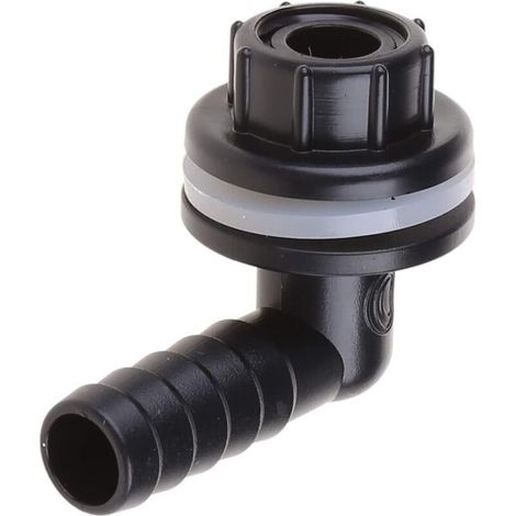 Raccord de tuyau d'eau en plastique pour adaptateur d'angle de raccordement pour citerne d'eau de pluie d'aquarium pour ou petites eaux