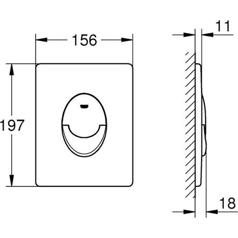 Grohe QuickFix Start - Betätigungsplatte, schwarz matt 389642430
