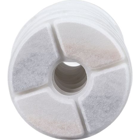 Lot de 12 filtres de rechange pour fontaine à eau électrique pour chats et chiens (puce filtrante incluse). (1/5)