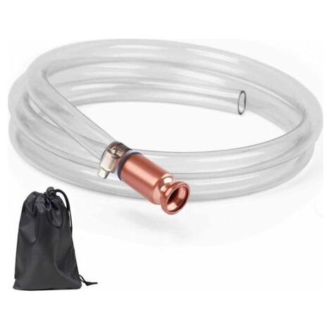 Siphon manuel automatique pour carburant, essence, gazole et eau – Tuyau siphon à secouer pour transfert de liquides, système auto-amorçant pour véhicules (1/5)