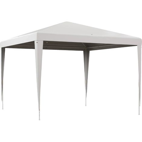 Carpa de jardín, 3x3 m, acero y tejido de PE, altura de los aleros 200 cm, requiere montaje, incluye soporte estabilizador. (1/5)