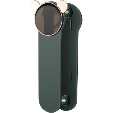 Porte-vêtements mural rétractable adhésif, gain de place, organisateur de cintres empilable pour chambre ou balcon, vert. (1/5)
