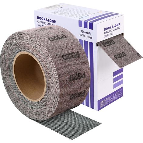 Schleifpapier Rolle Klett Netz P320 70 mm 12 m Körnung 320 (1/5)