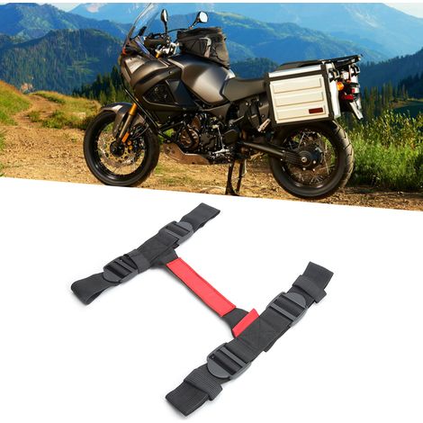 Sangle de sacoche latérale arrière en polyester pour moto Yamaha MT09 Tracer (rouge) (1/5)