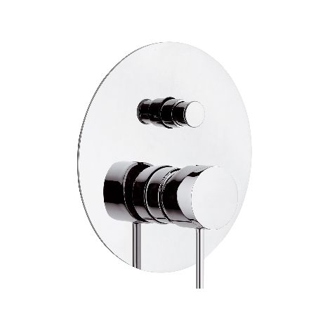 MONOCOMANDO INCASSO DOCCIA C/DEVIATORE LINEA ULTRAMINIMAL- Cromo- MARIA- pezzi 1 (1/2)