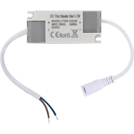 Driver No Flicker Regolabile TRIAC 200-220V Output 12-24V 5-7W 7 W