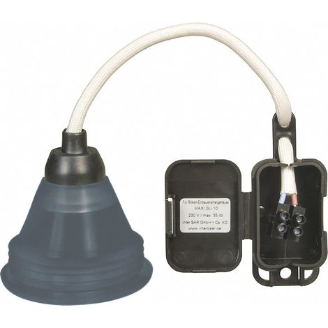 BACHMANN Alloggiamento faretto da incasso in silicone Serie 1000, GU10, 230V grigio, 924.355