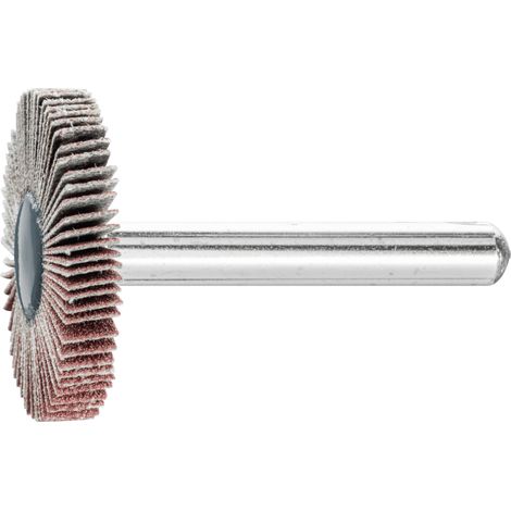 PFERD TOOLS Korund Fächerschleifer F Ø 30x5 mm Schaft-Ø 6 mm A180 für Feinschliff und Finish 10 Stk