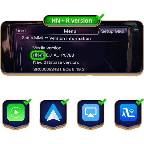 Modulo wireless Android Auto CarPlay, connettività Bluetooth, supporto navigazione, A1 HNR (1/2)