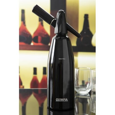 Siphon à Eau de Seltz Noir Professionnel 1 L - Olympia
