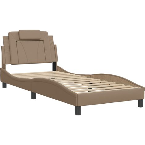 Giroletto Viana senza Materasso Cappuccino 90x200 cm in Similpelle (1/5)