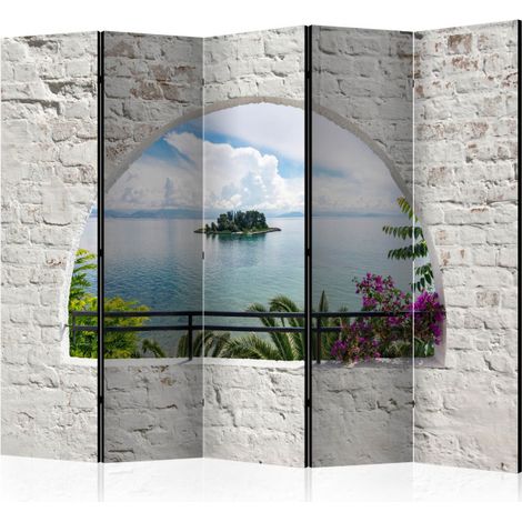 Paravent 5 Volets "Corfu Island" 172x225cm (1/2)