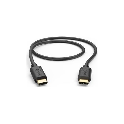 Hama USB-C Ladekabel 0,5m, Schwarz, Hochgeschwindigkeit