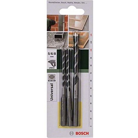 Accessoires DIY 3 Forets Multi Usage Rapides (SDS quick, Ø 5/6/8 mm, Accessoires Marteau Burineur) (1/4)